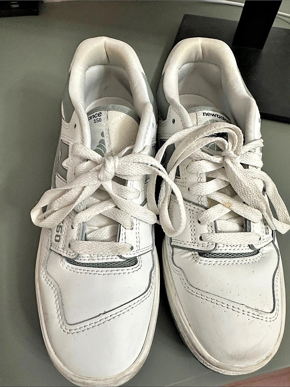 New Balance 550 White Green Sneakers White & Gray US 7 Womens